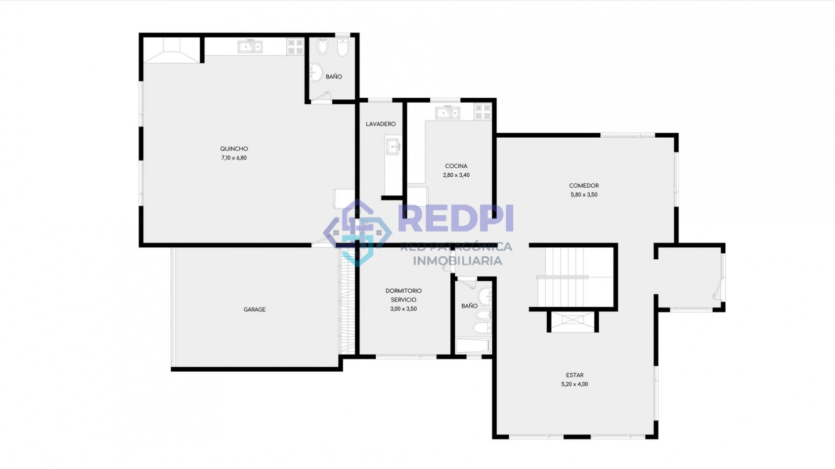 7 ambientes en Dina Huapi posibilidad de independizar el quincho como departamento anexo propiedad con potencial para desarrollar vivienda mas renta ideal